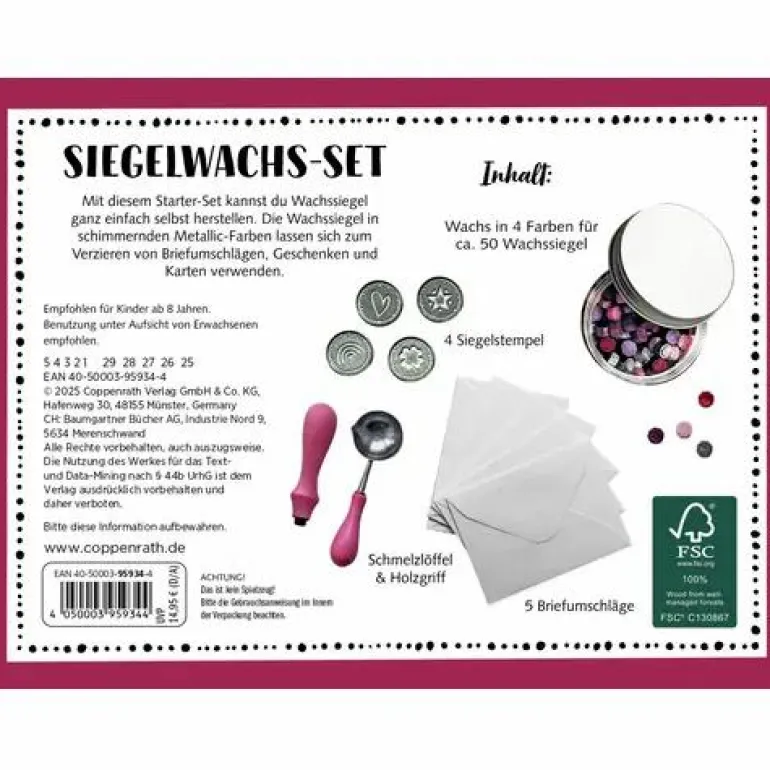 100% Selbst Gemacht - Siegelwachs-Set