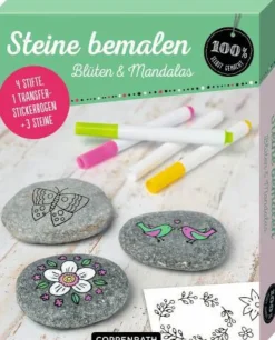 100% selbst gemacht - Steine bemalen: Blüten & Man