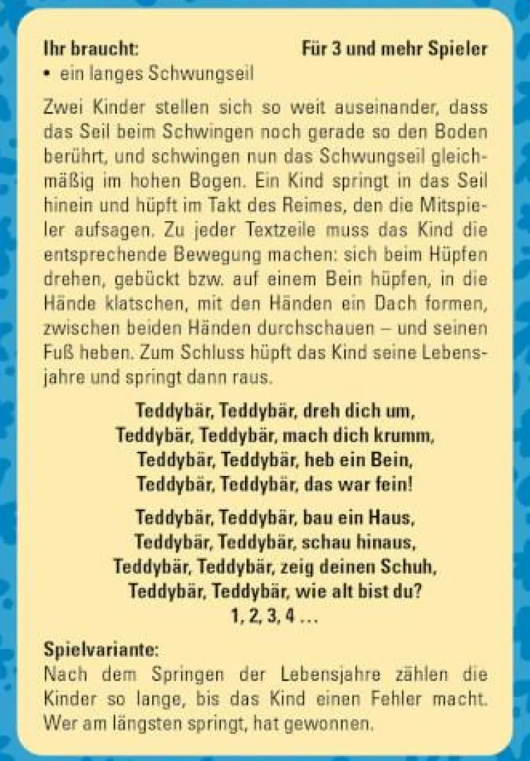 50 Spiele für den Schulhof