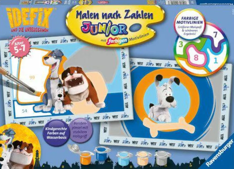 Abenteuer mit Idefix - Malen nach Zahlen
