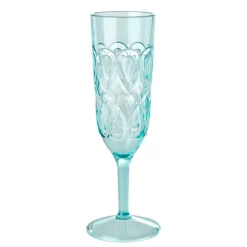 Acrylic Sektkelch Glass with Swirly Embossed Detai