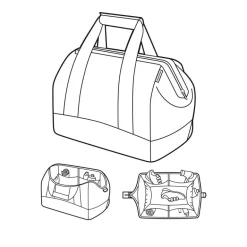 Allrounder L twist silver Reisetasche