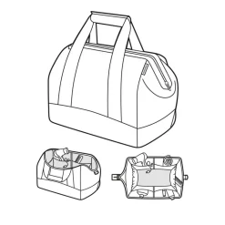 Allrounder M twist silver Reisetasche