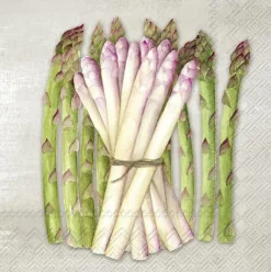 ASPARAGUS VARIETIES linen Lunch-Servietten L101066