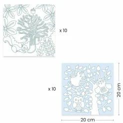 Ausmalbilder 3-6: Wald