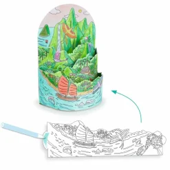 Ausmalbilder Diorama: Insel