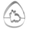 Ausstecher, Ei mit Hase ca. 7 cm
