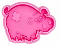 Ausstecher, Schwein 6cm pink