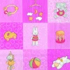 BABIES TOYS rose Lunch-Servietten L 601050