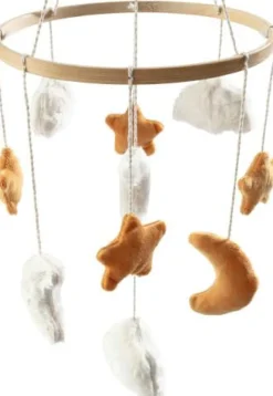 Baby Mobile Himmelskörper mattgelb