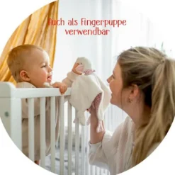BabyGlück - Schnuffeltuch Gans, hellblau