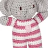 BabyGlück - Häkel-Rassel Elefant, rosa