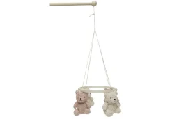 Baby-Mobile - Teddy Bear - Wild Rose/Naturel