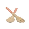 Bambus-Besteck-Set, 27,5cm, apricot