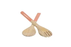 Bambus-Besteck-Set, 27,5cm, apricot