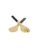 Bambus-Besteck-Set, schwarz