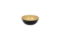Bambus-Schüssel flach 18x7, schwarz