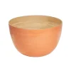 Bambus-Schüssel 22x14cm, apricot
