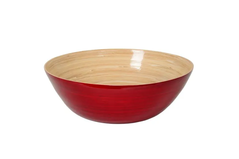 Bambus-Schüssel 40x14cm, rot