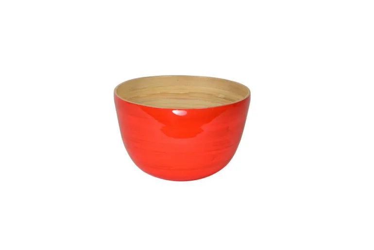 Bambus-Schüssel 22x14, orange