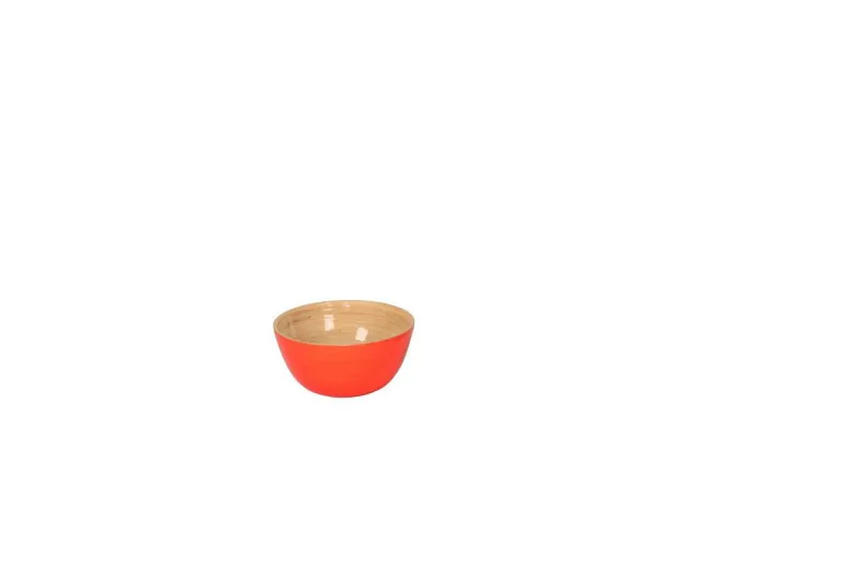 Bambus-Schüssel 10x5, orange