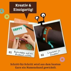 Bastelbox: Namensbänder wickeln - Entwirf bunte Fr