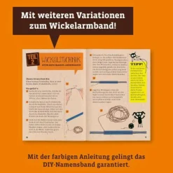 Bastelbox: Namensbänder wickeln - Entwirf bunte Fr