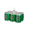 Baumanhänger Sixpack Bierdosen, 4,5cm, Glas, grün