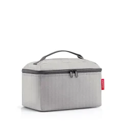 Beautycase Herringbone Grey Kosmetiktasche
