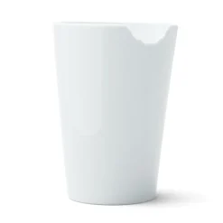 Becher mit Biss, weiß