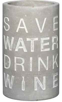 Beton Weinkühler „Flasche+Glas"
