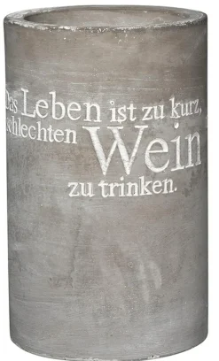 Beton Weinkühler „Das Leben ist zu kurz..."