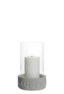 Betonwindlicht „Augenblick", D 12cm H 20cm