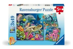 Bezaubernde Unterwasserwelt - Puzzle 3x49 Teile