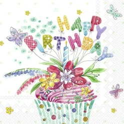 BIRTHDAY CUPCAKE Lunch-Servietten L 954800