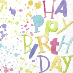 BIRTHDAY SPLASHES Lunch-Servietten L 957400