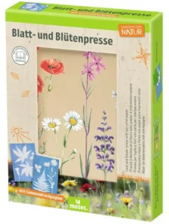 Blatt-und Blütenpresse mit Sonnendruckpapier - Exp