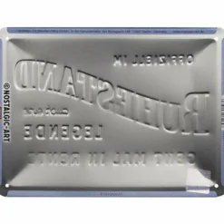 Blechschild 15 x 20 cm Ruhestand