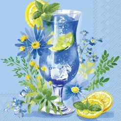 BLUE COCKTAIL Blue Cocktail-Servietten C1046240