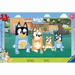Bluey Und Ihre Familie - Rahmenpuzzle 15 Teile