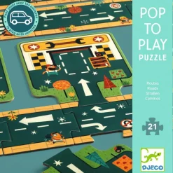 Bodenpuzzle: Strassen, 21 Teile