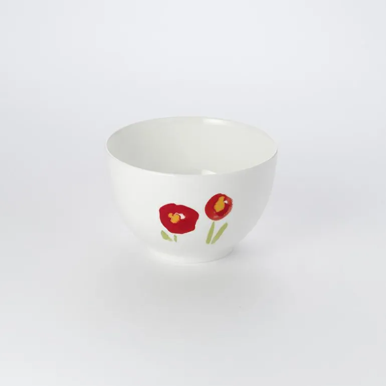 Bol 0,40 l 12,5 cm Impression Mohn Rot Fine Bone C