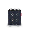 Bottlebag Metallic Dots Blue Flaschentasche