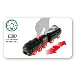 BRIO® World Batterie-Dampflok mit Wassertank 33884