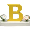 Buchstabe B, mit Blumen