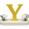 Buchstabe Y, mit Blumen