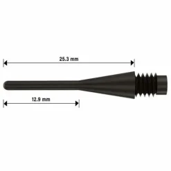 BULL'S® Longlife Long 6mm(2BA)& 8mm(1/4BSF) blau