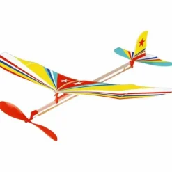 Bunte Geschenke - Segelflieger mit Gummimotor