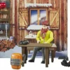 bworld Berghütte mit Snowmobil