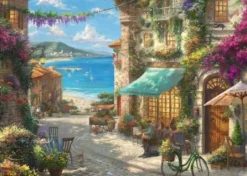 Cafe an der italienischen Riviera - Puzzle 1000 Te